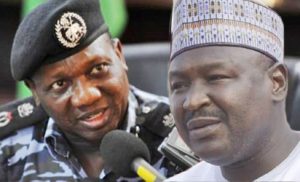 Inspector-General of Police, IGP, Mr Ibrahim Idris and Senator Isah Hamman Misau
