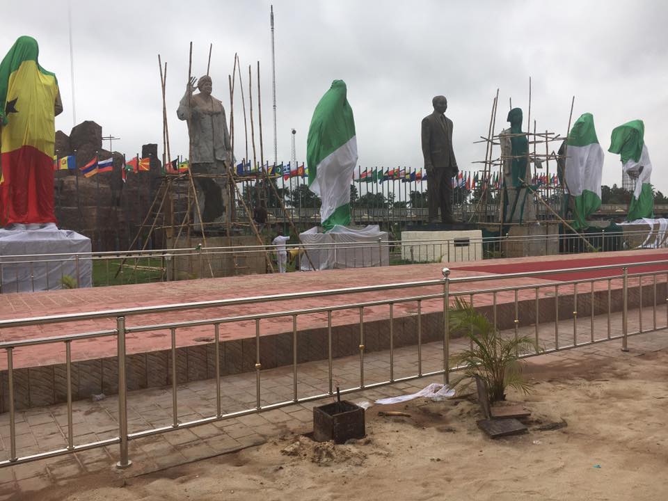 Statues of African Presidents erected by Gov. Rochas Okorocha