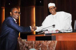 Ibe Kachikwu and president Buhari