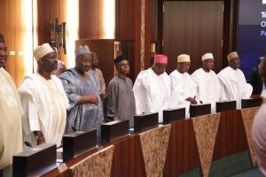 State Governors at the Presidential Villa