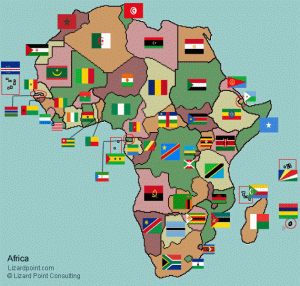 Africa flags