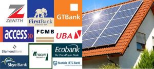 Banks and Solar Energy Panel