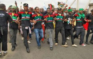 IPOB members in a solidarity match