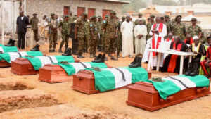 Burial of 11 slain soldiers in Kaduna