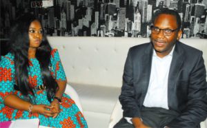 Chairperson of Lawyers in the Media, Theodora Kio-Lawson and D-G, Consumer Protection Council, Prince Babatunde Irukera