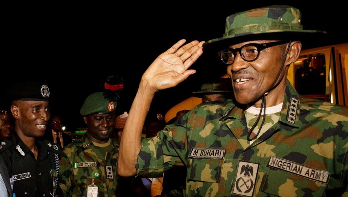 Image result for buhari in military uniform