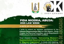 International Federation of Women Lawyers (FIDA) NIGERIA, ABUJA CHAPTER: 2025 LAW WEEK