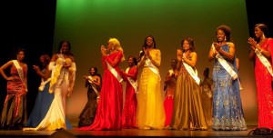 Some of the contestants at the Miss Nigeria USA 2017 pageant on Saturday night in New York