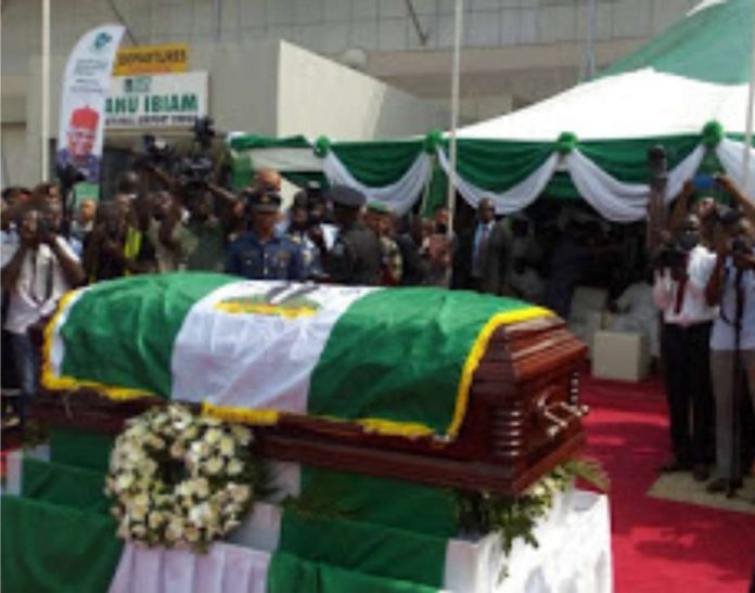 Ekwueme's body