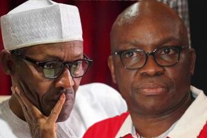 President Buhari and Ayo Fayose