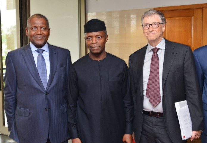 Dangote, VP, Bill Gate