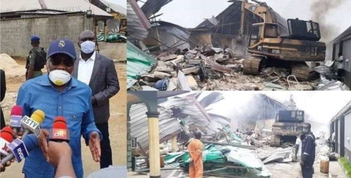 Nyesom Wike has approved the construction of primary school on the site of a hotel that was demolished by the state govt