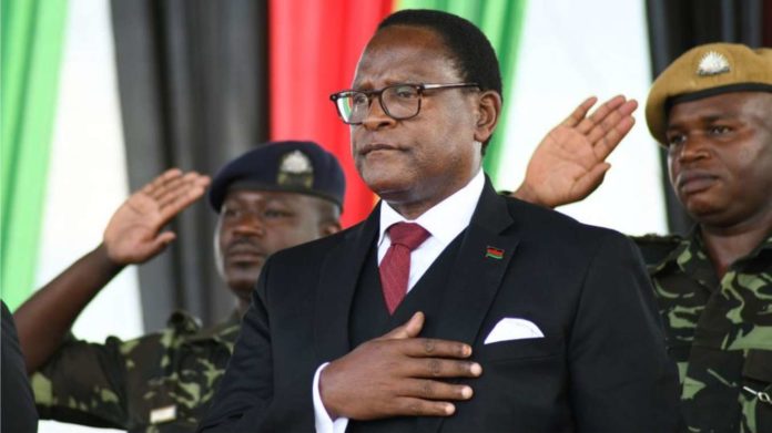 Malawi's newly elected president Lazarus Chakwera