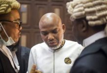 Alleged Terrorism: Nnamdi Kanu Asks Court To Stay Proceedings In Trial Before Justice Omotosho