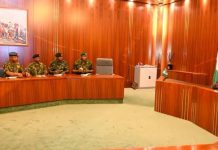 President Bola Tinubu Holds Closed-Door Meeting With Service Chiefs