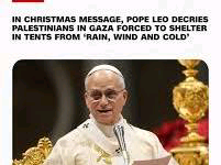 Pope Leo denounces war, urges hope in Christmas message