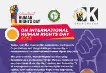 OKEY OHAGBA ON INTERNATIONAL HUMAN RIGHTS DAY 2025