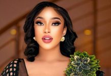 Tonto Dikeh Testifies of Deliverance from Smoking, Alcohol Addiction and Anger at Church Service