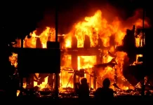 65-year-old woman rescued as fire guts residential building in Ibadan
